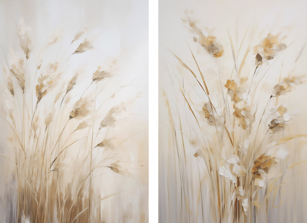 Schilderij van een plant — volledig ontwerp