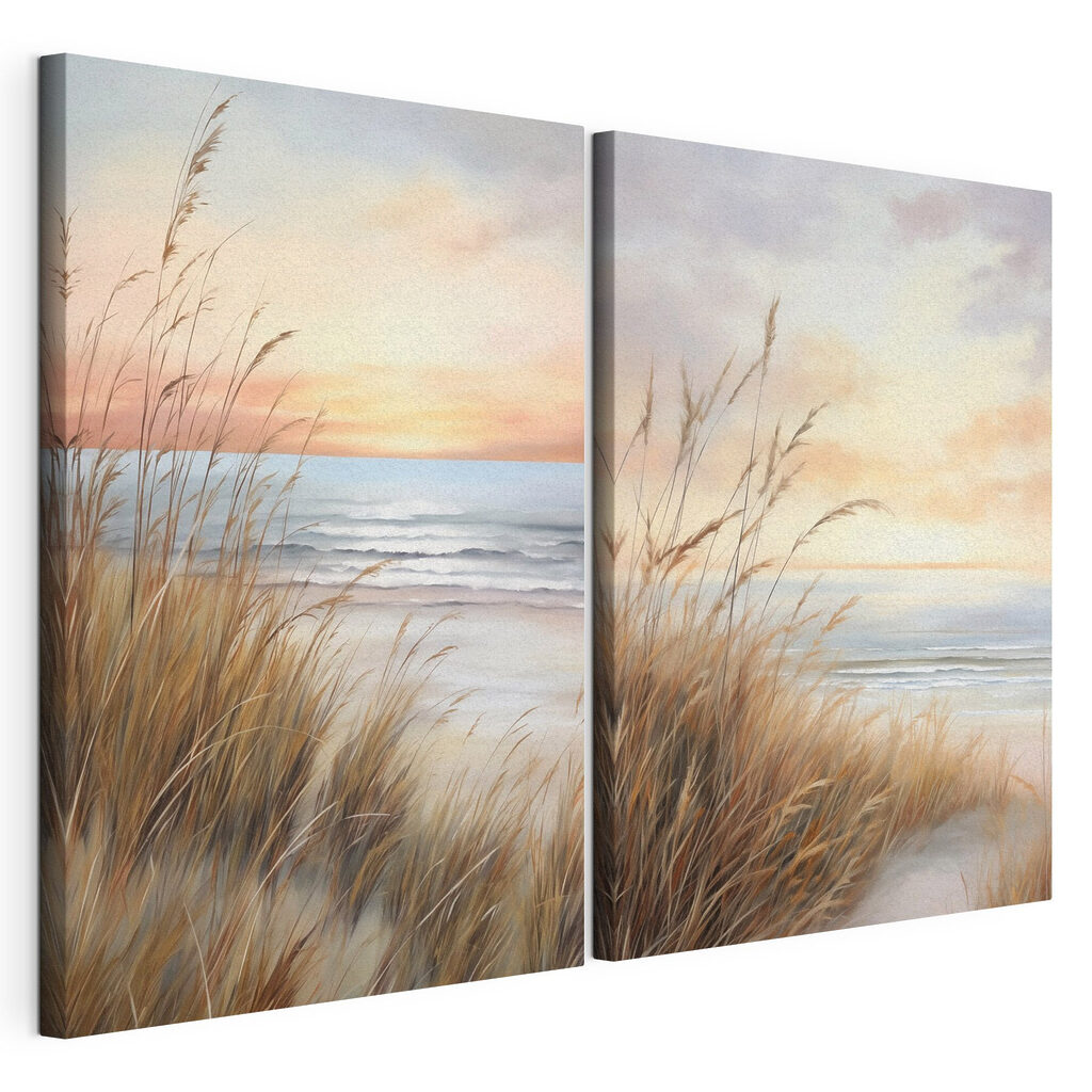 Schilderij van een strand en een strand — productweergave