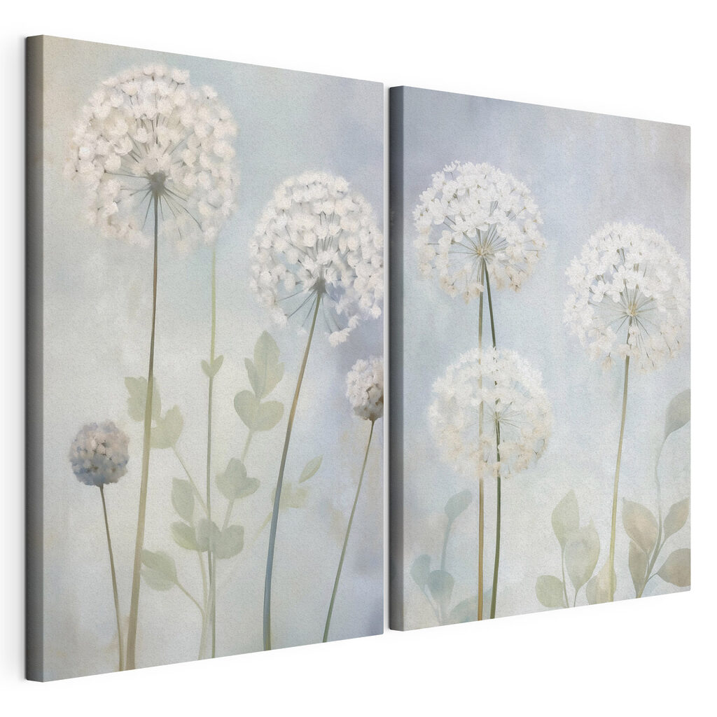 Collage van witte bloemen — productweergave