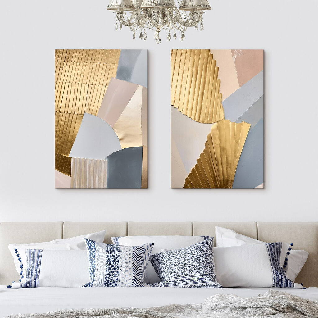 Collage van papier in verschillende kleuren — interieur 2