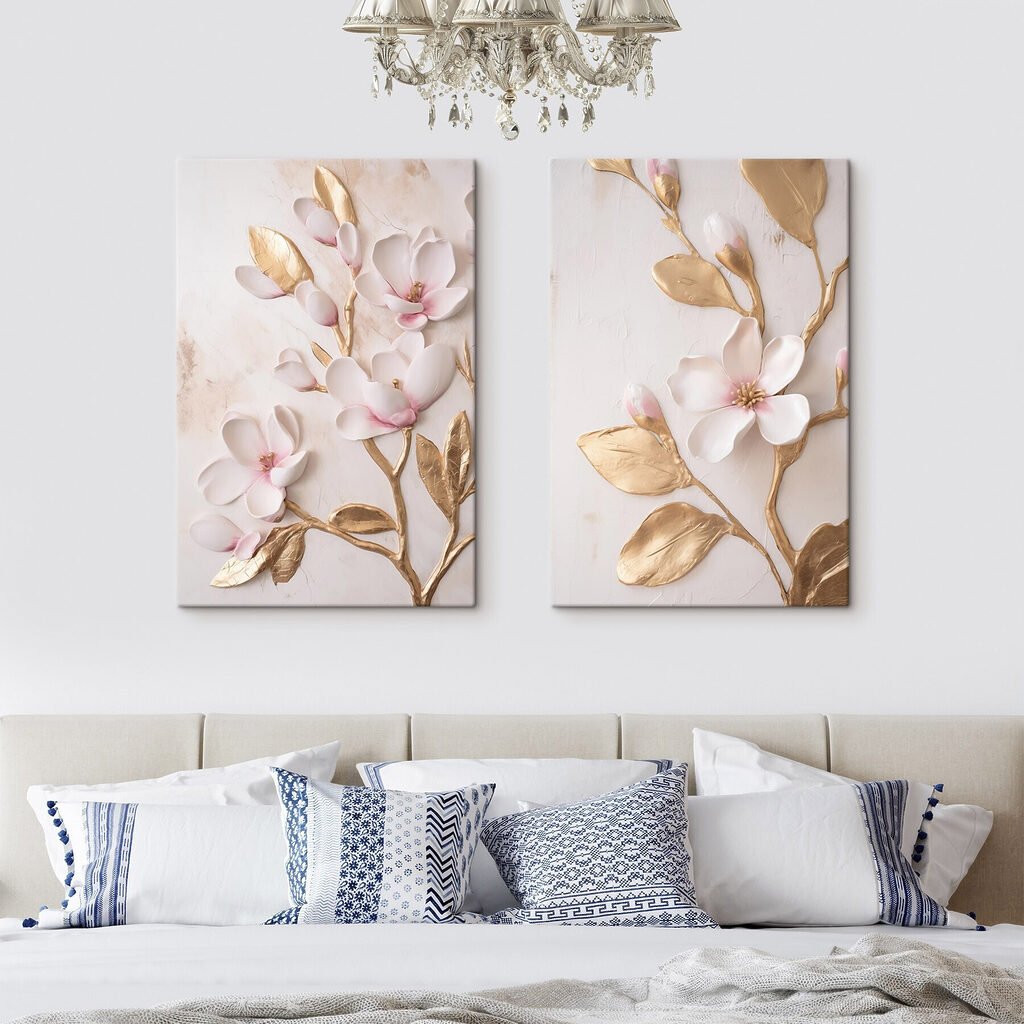 Collage van bloemen en bladeren — interieur 2