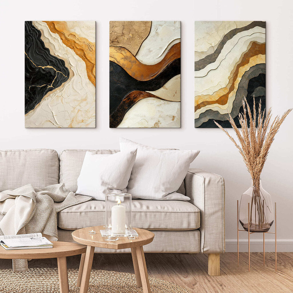 Collage van verschillende texturen — interieur 1