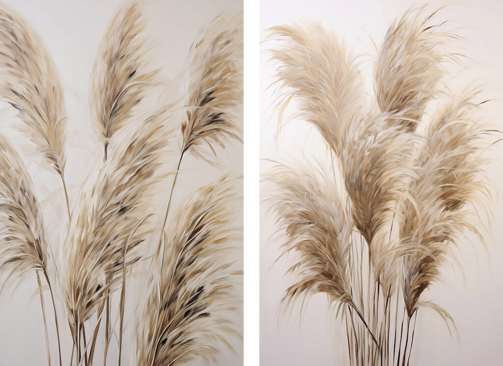 Schilderij van een plant — volledig ontwerp