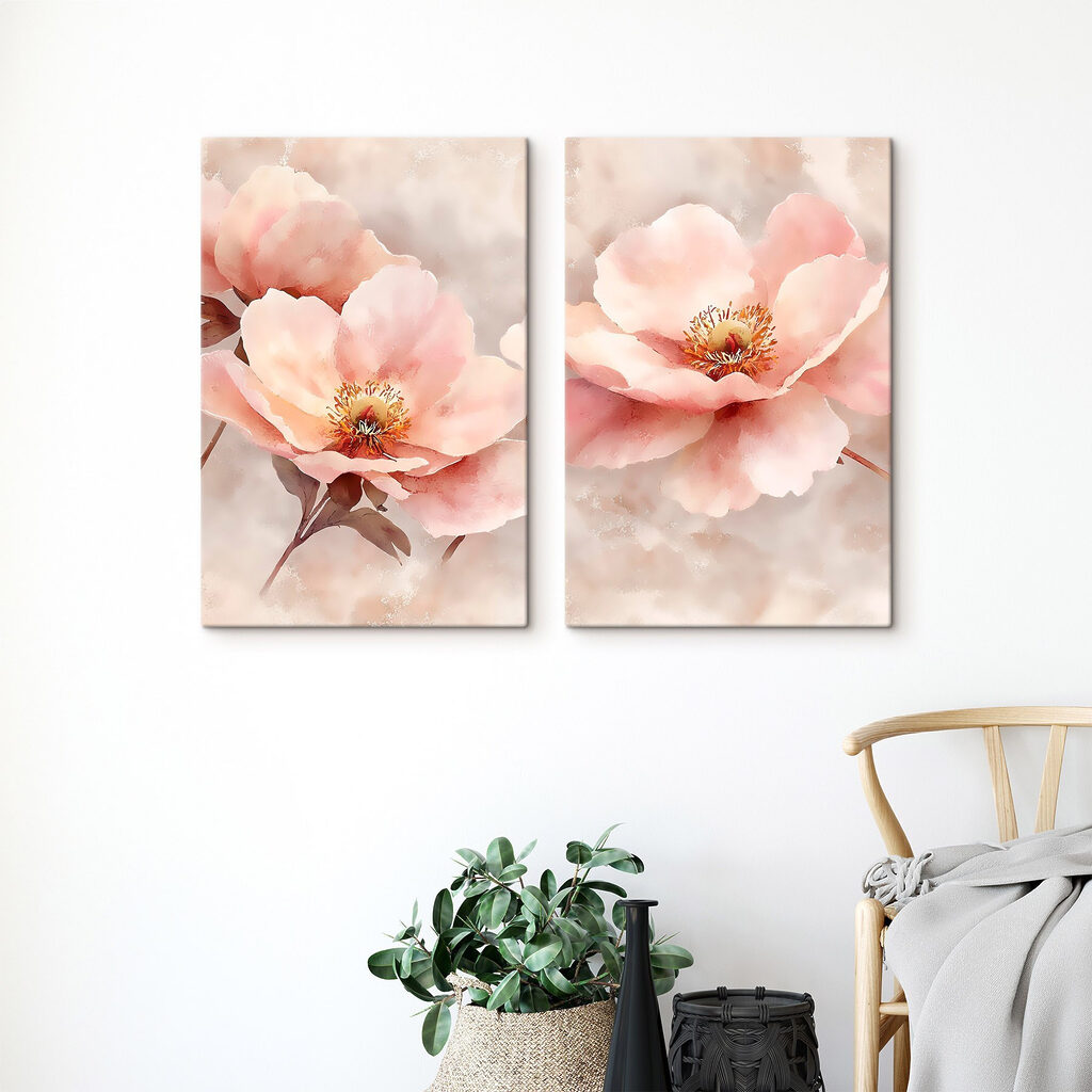 Verfijnde bloemen in zachte pasteltinten — interieur 2