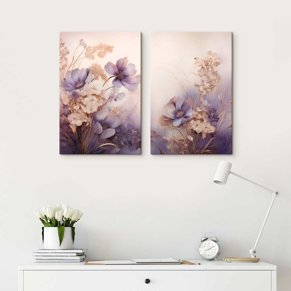 Verfijnde bloemen in zachte pasteltinten — interieur 2