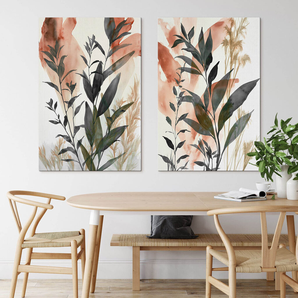 Takken door perzikkleurige streken — interieur 2