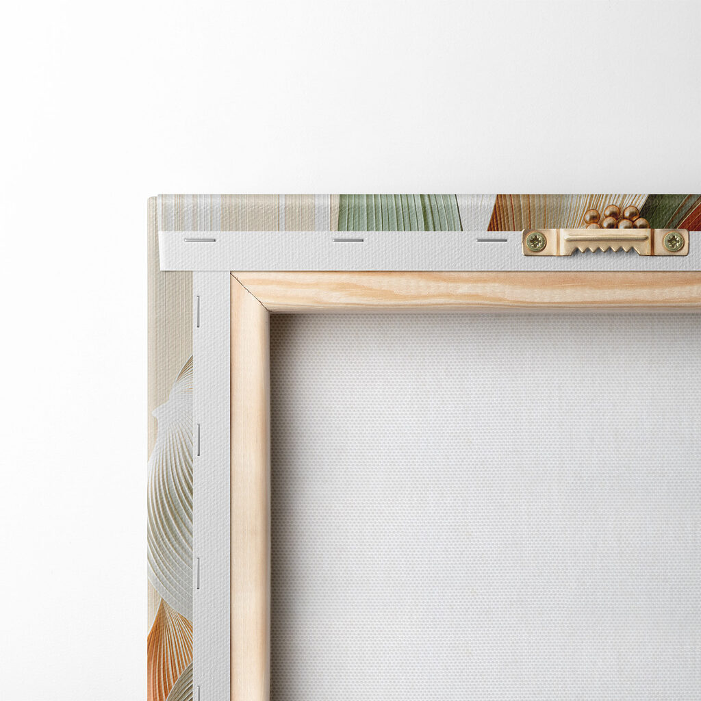 Witte bloemen met nerven — achterkant