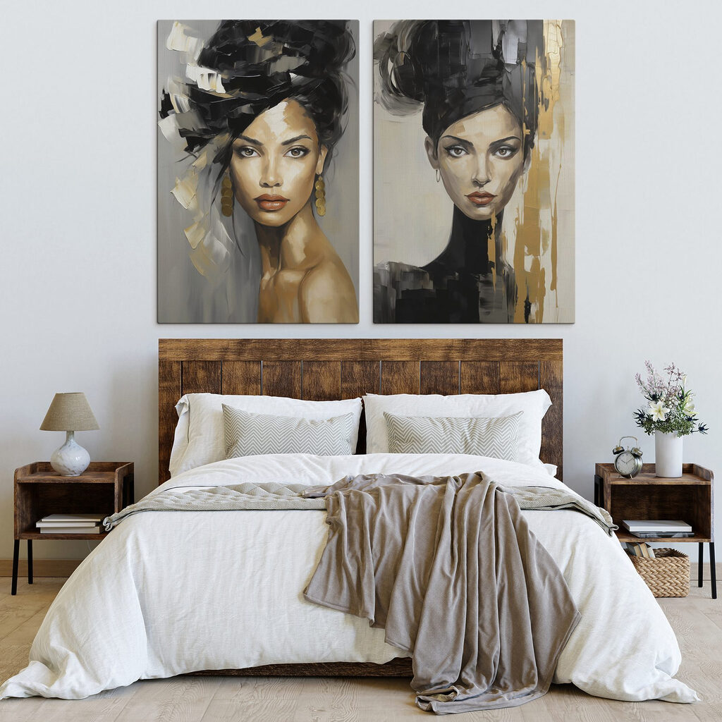 Portretten met opgestoken haar — interieur 2