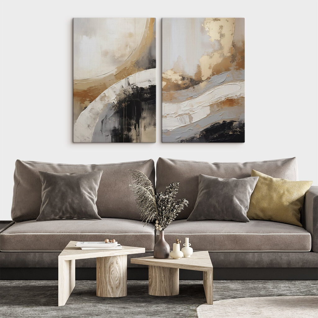 Witte banen door schaduw — interieur 2