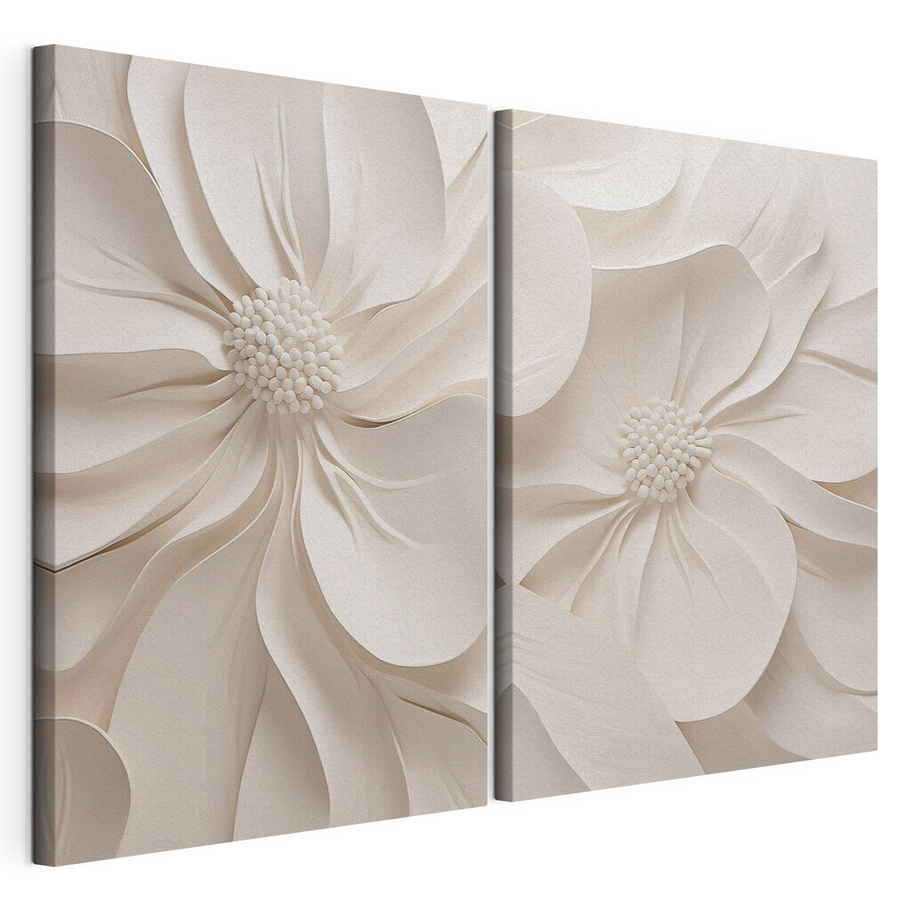 Collage van witte bloemen — productweergave