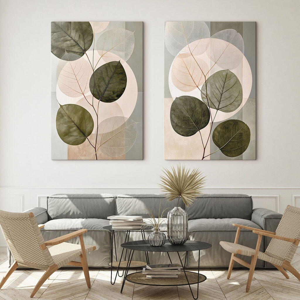 Zachte tinten van natuurlijk groen — interieur 1