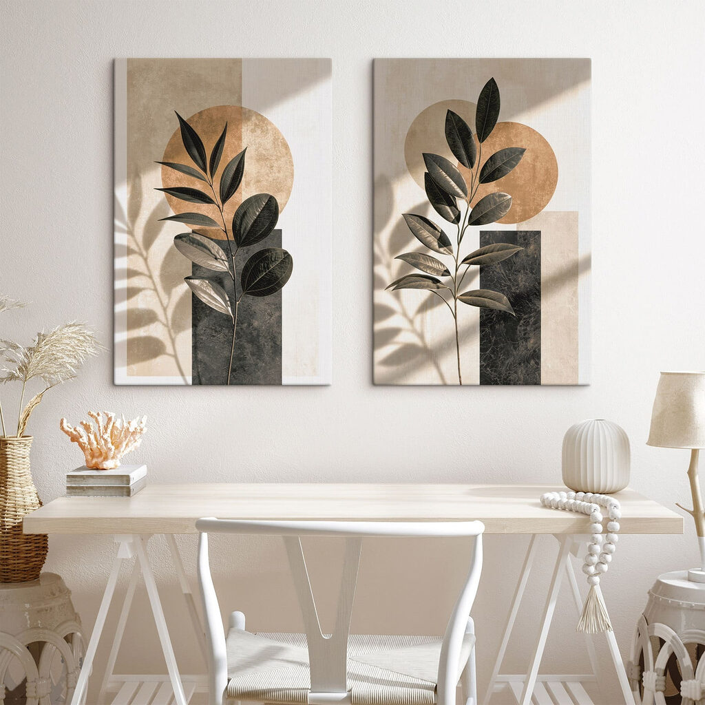 Bloemrijke elegantie gaat hand in hand met geometrische vormen — interieur 2