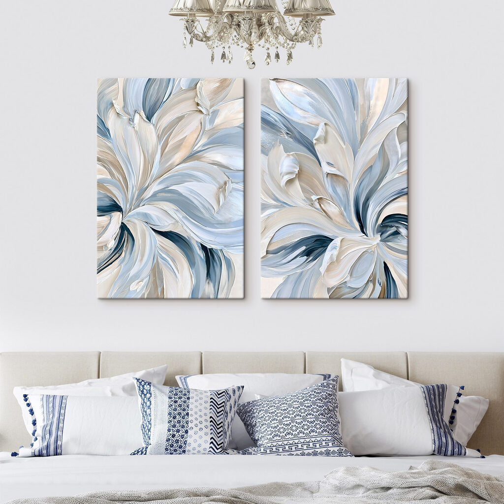 - Wervelende, zachte blauwtinten — interieur 1