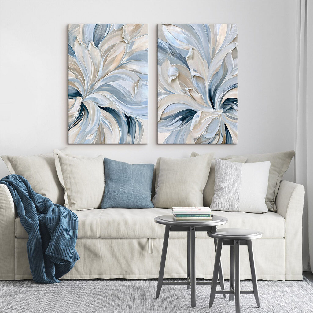 - Wervelende, zachte blauwtinten — interieur 2