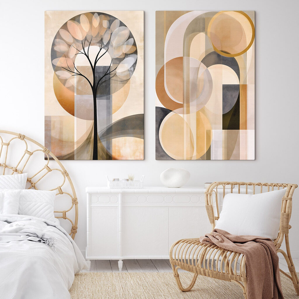 Boom met cirkels en lijnen — interieur 1