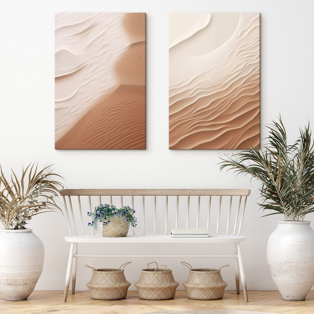 Fijne golven over zandkleur — interieur 2