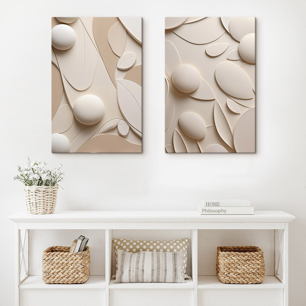 Bollen tussen gebogen blaadjes — interieur 2