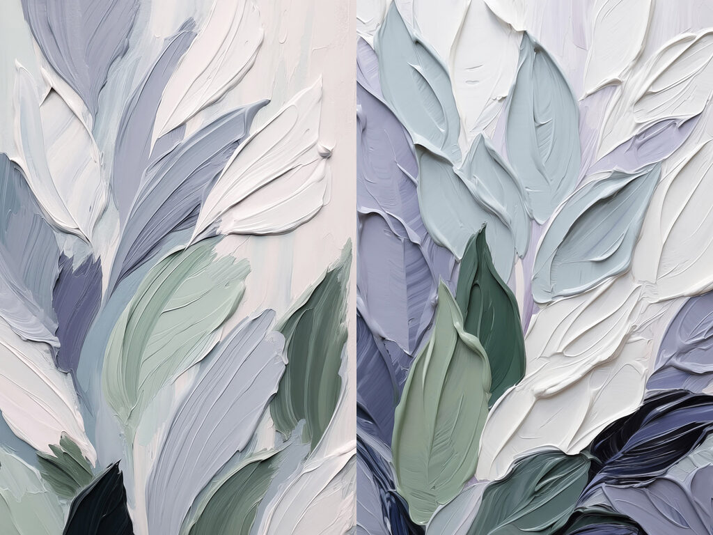 Pastelblad in brede streken — volledig ontwerp