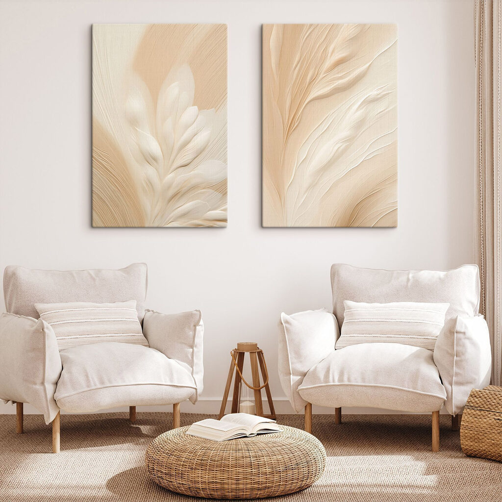 Blad in zachte zandtinten — interieur 2
