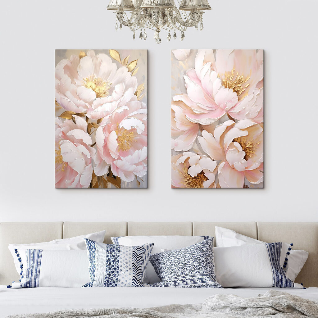 Bloemen in roze wolken — interieur 2