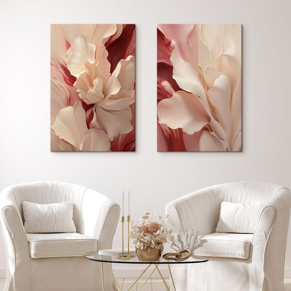 Rode en witte bloemblaadjes — interieur 2
