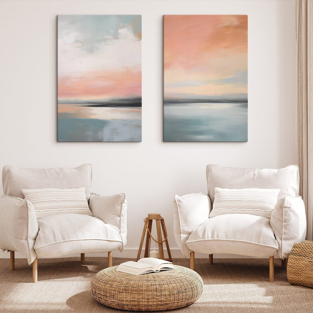 Zachtroze hemel boven water — interieur 2