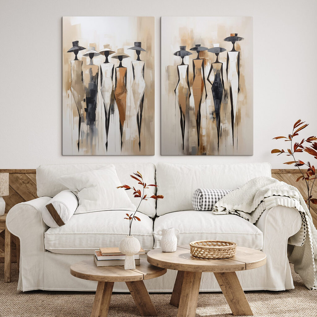 Een gezelschap onder hoeden — interieur 2