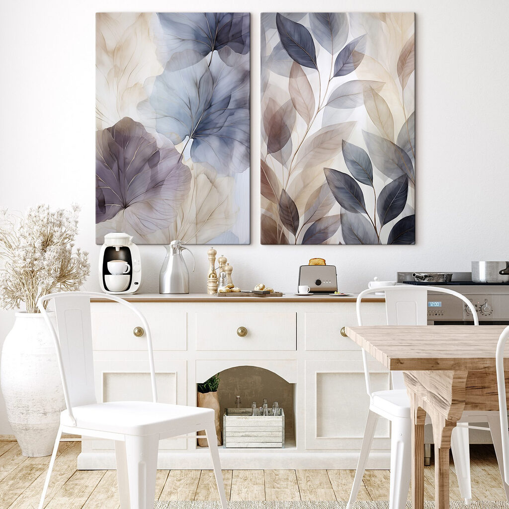 Zachte tinten van bloemrijke elegantie in een interieur