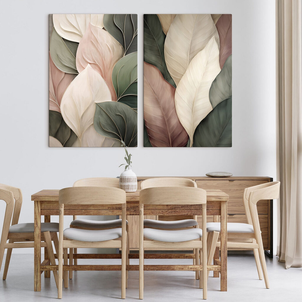 Zachte tinten uit het palet van de natuur in een interieur