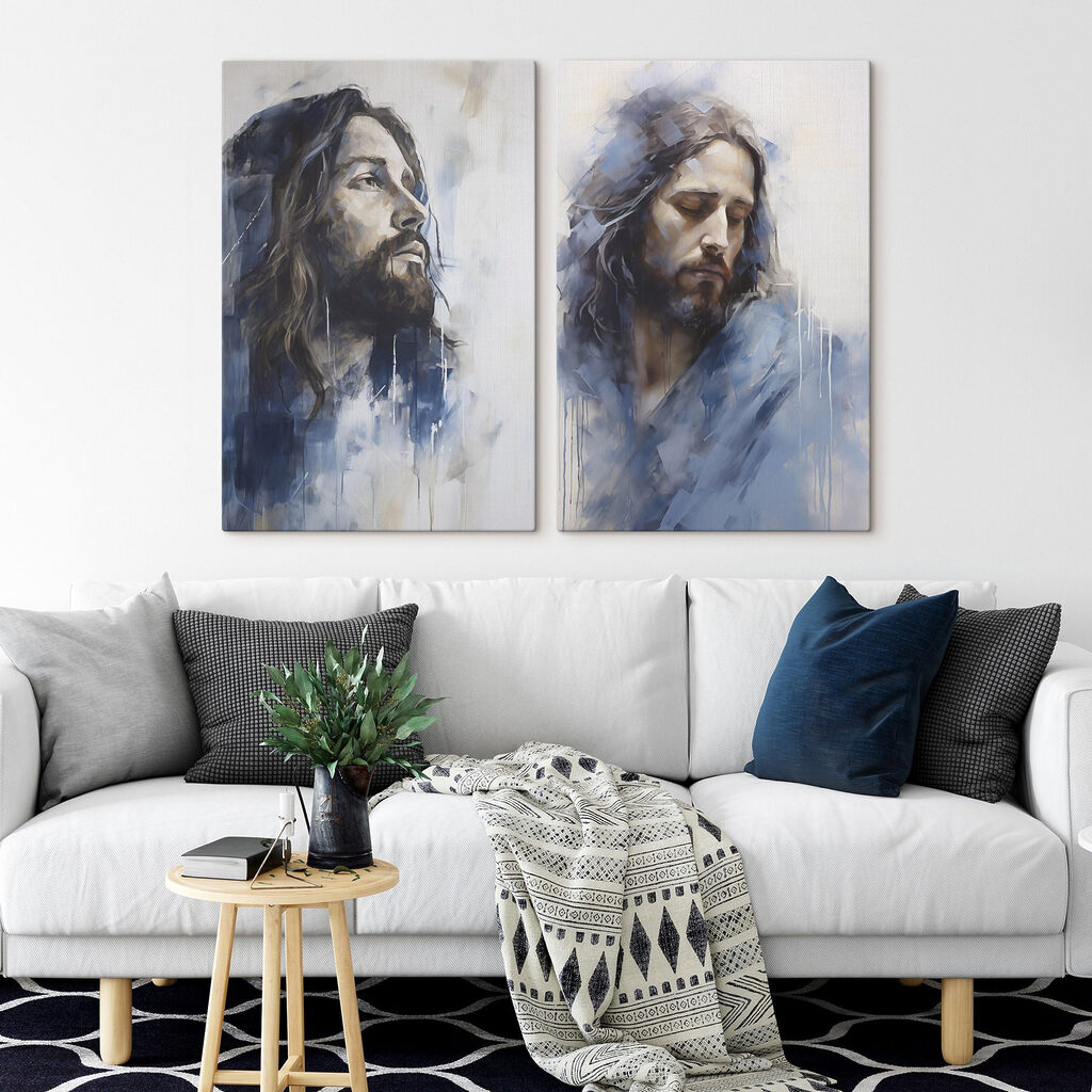 Man in blauwe nevel — interieur 2