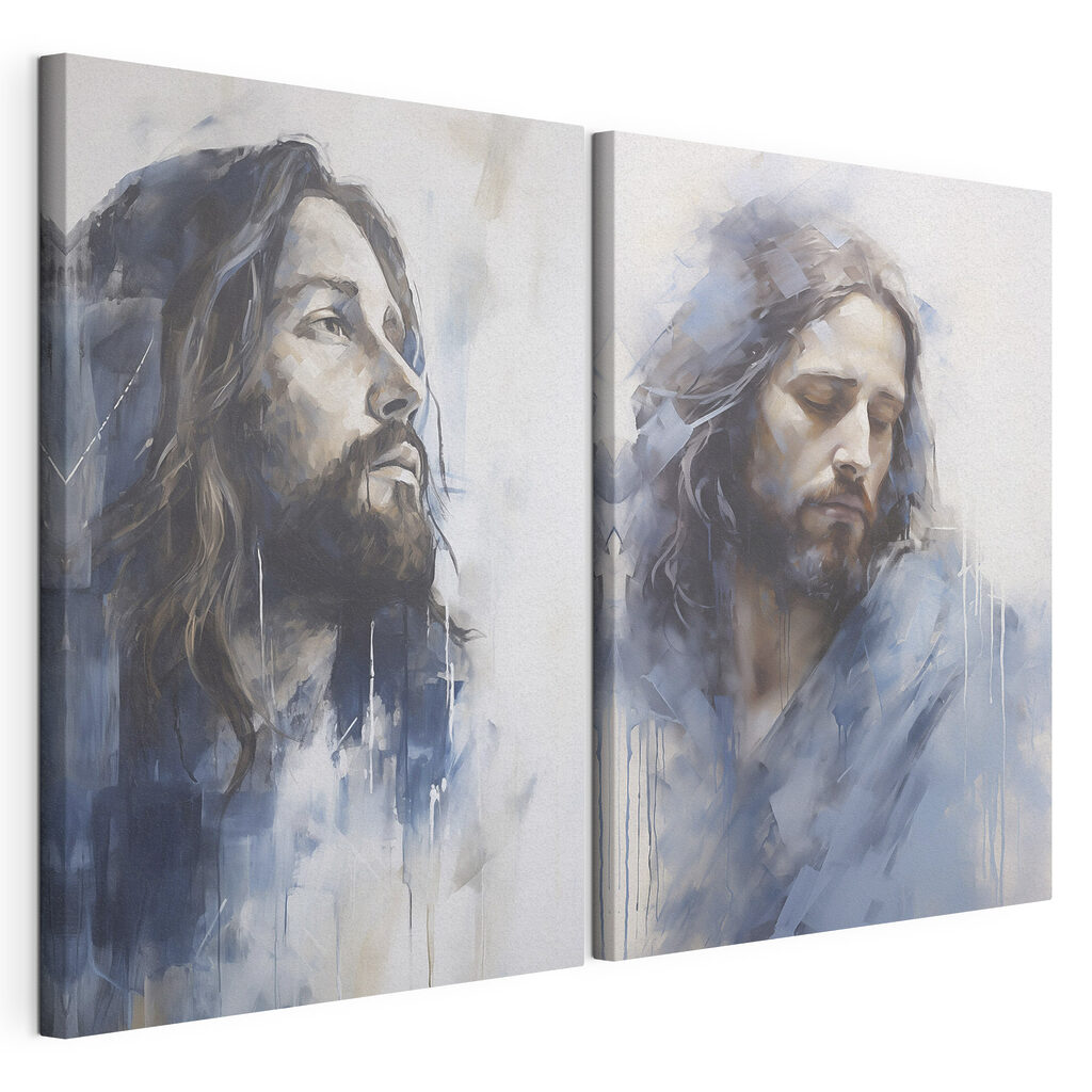Man in blauwe nevel — productweergave