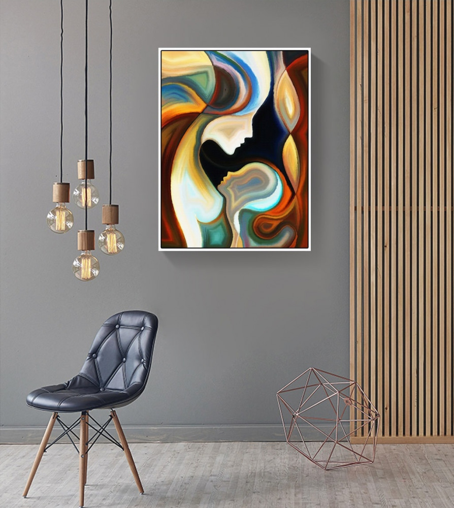 Gezichten vloeien samen — interieur 3