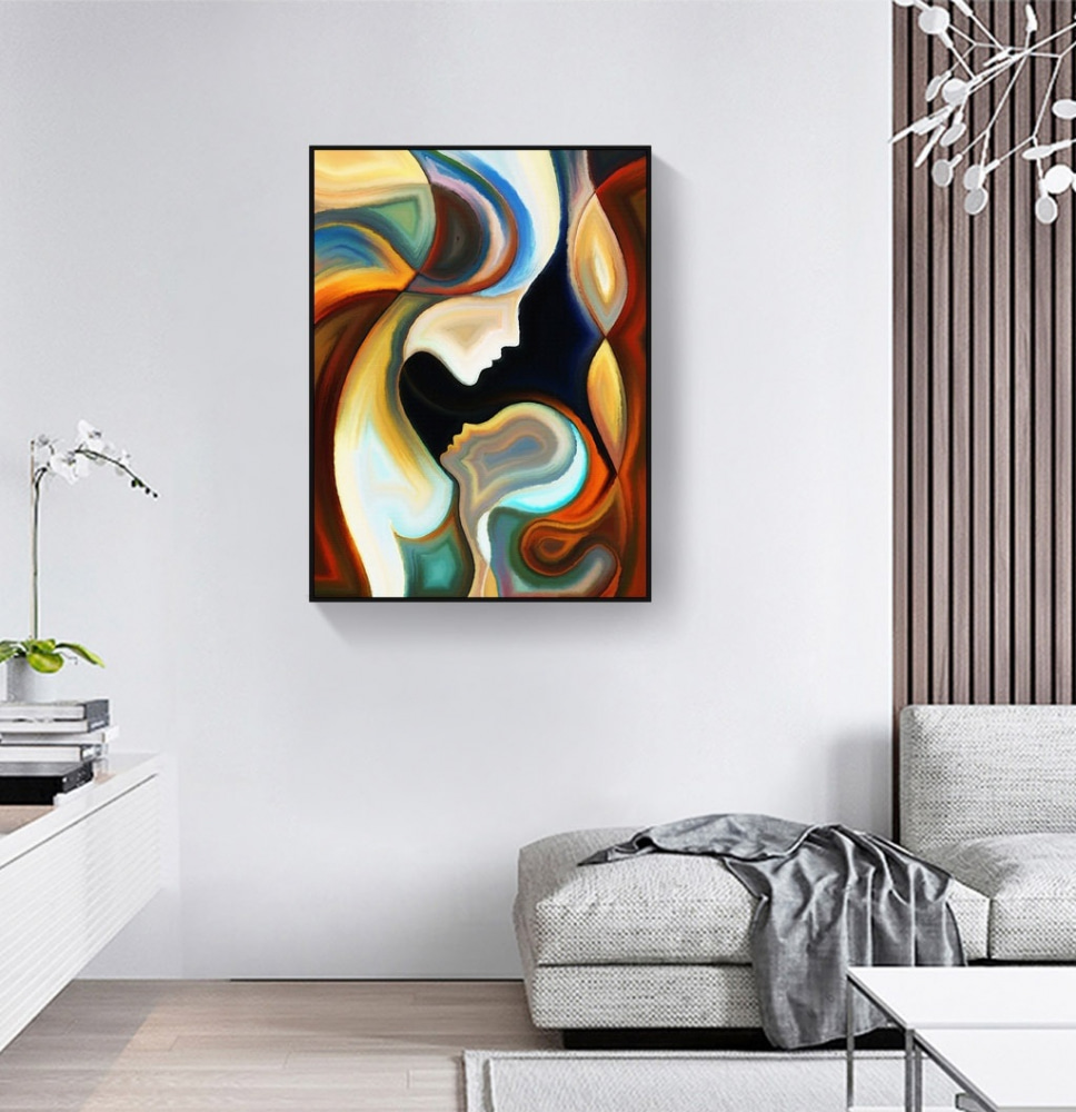Gezichten vloeien samen — interieur 4
