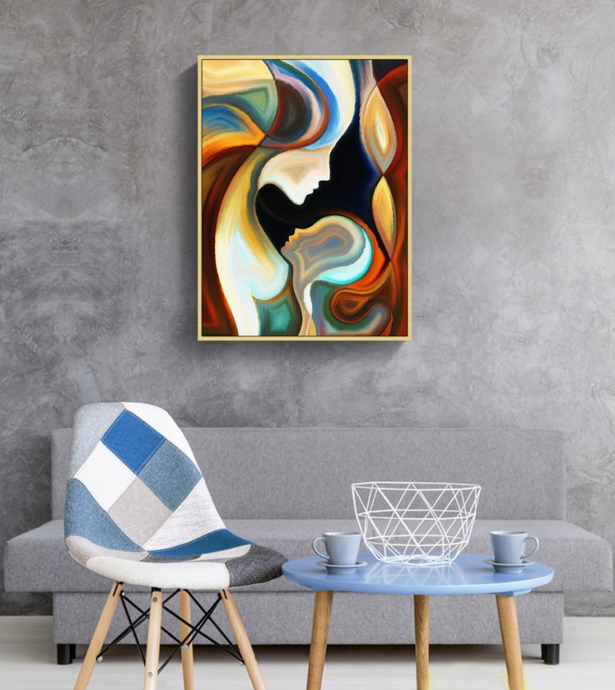 Gezichten vloeien samen — interieur 5