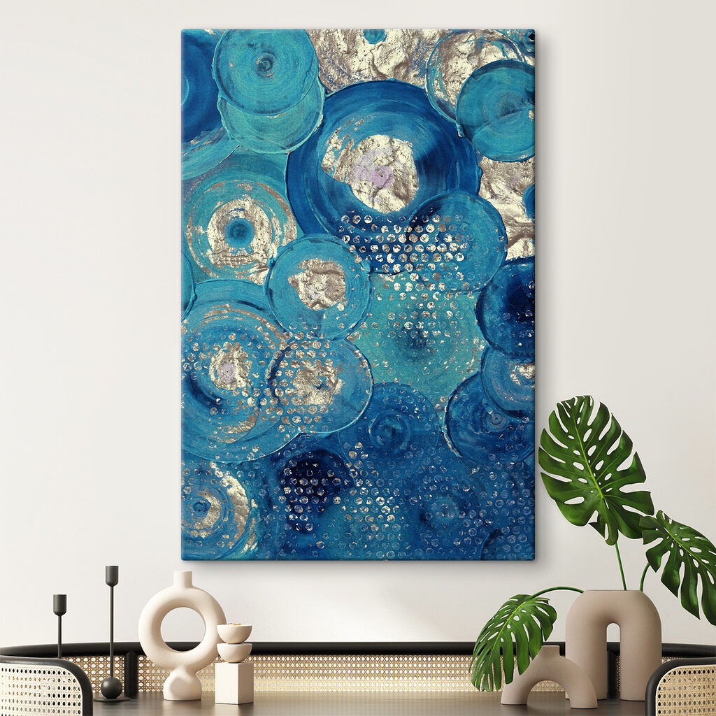 Blauwe cirkels vol glans — interieur 10