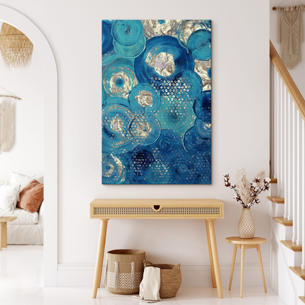 Blauwe cirkels vol glans — interieur 11