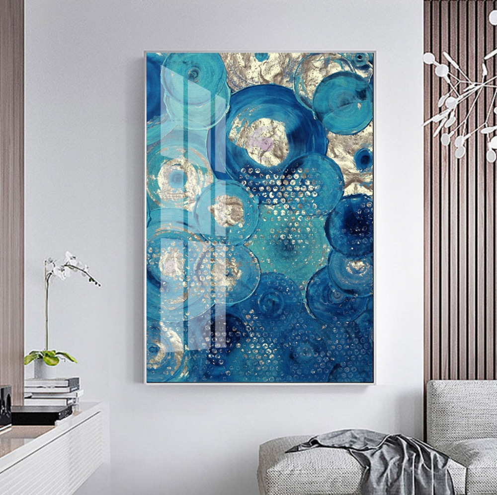 Blauwe cirkels vol glans — interieur 7