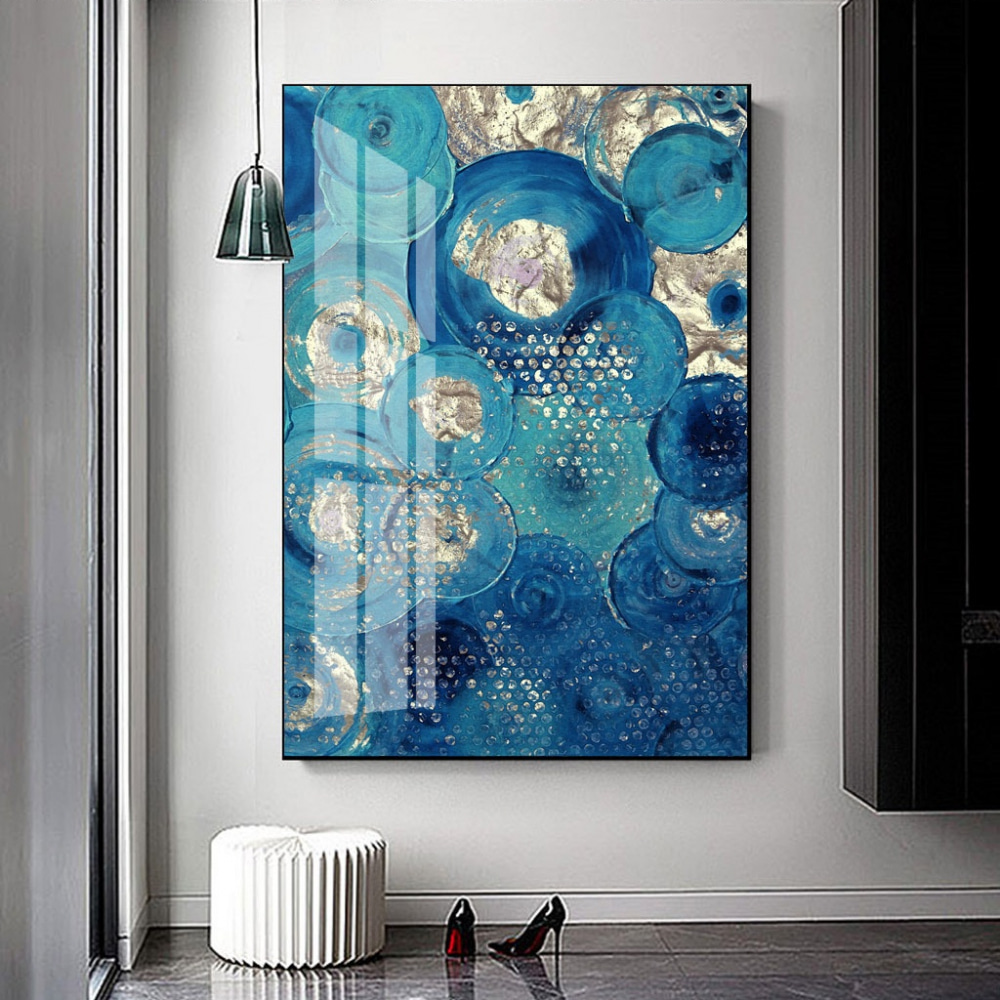 Blauwe cirkels vol glans — interieur 8
