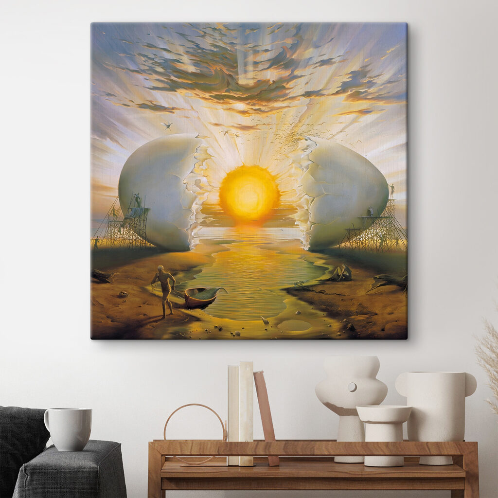 Zon tussen open eierschalen — interieur 7