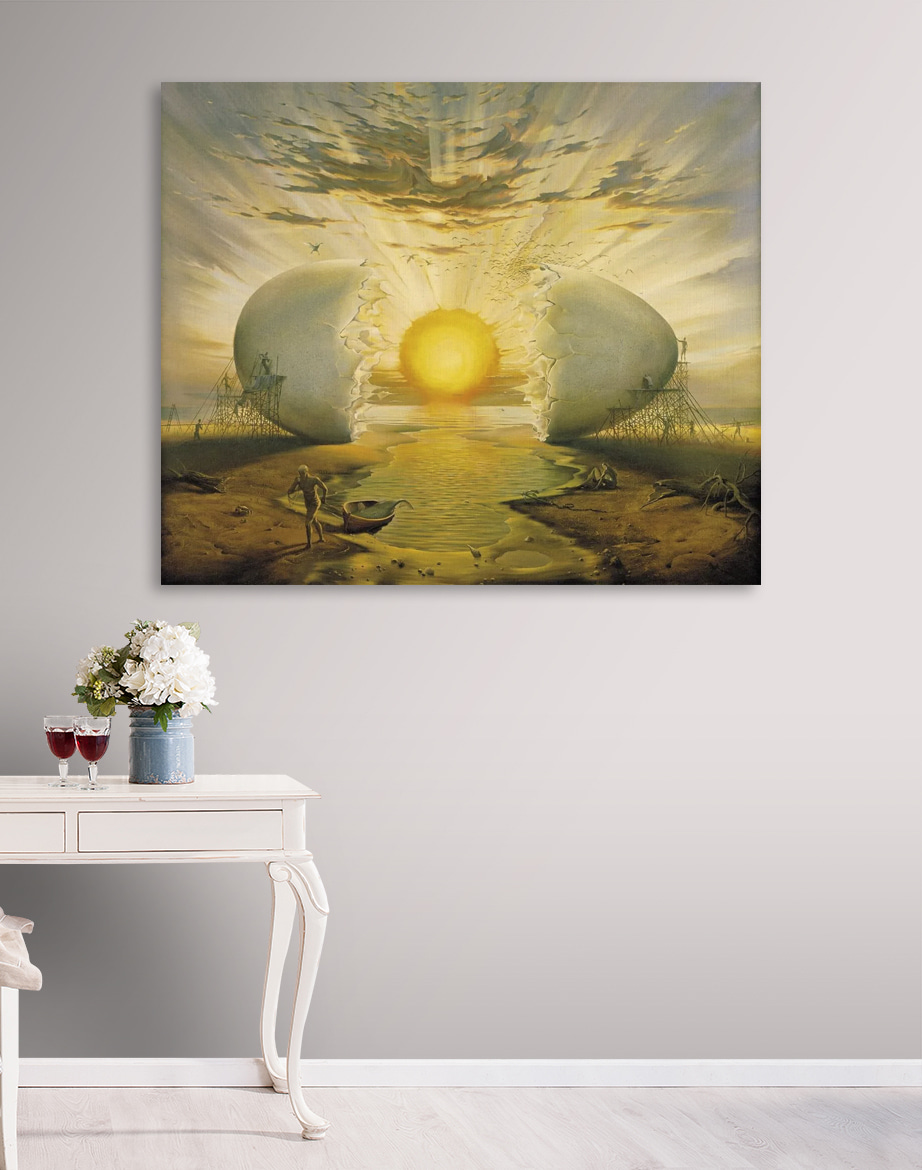 Zon tussen open eierschalen — interieur 5
