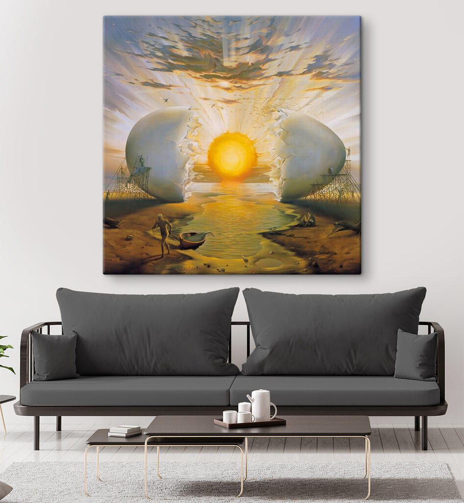 Zon tussen open eierschalen — interieur 8