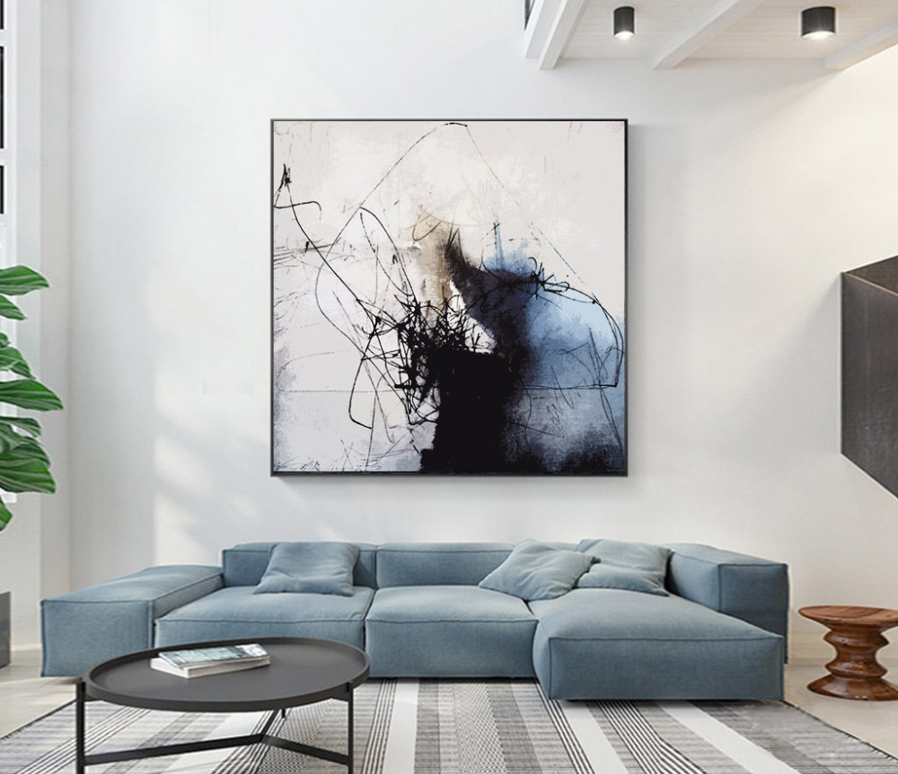 Inktsporen op lichtgrijs — interieur 3