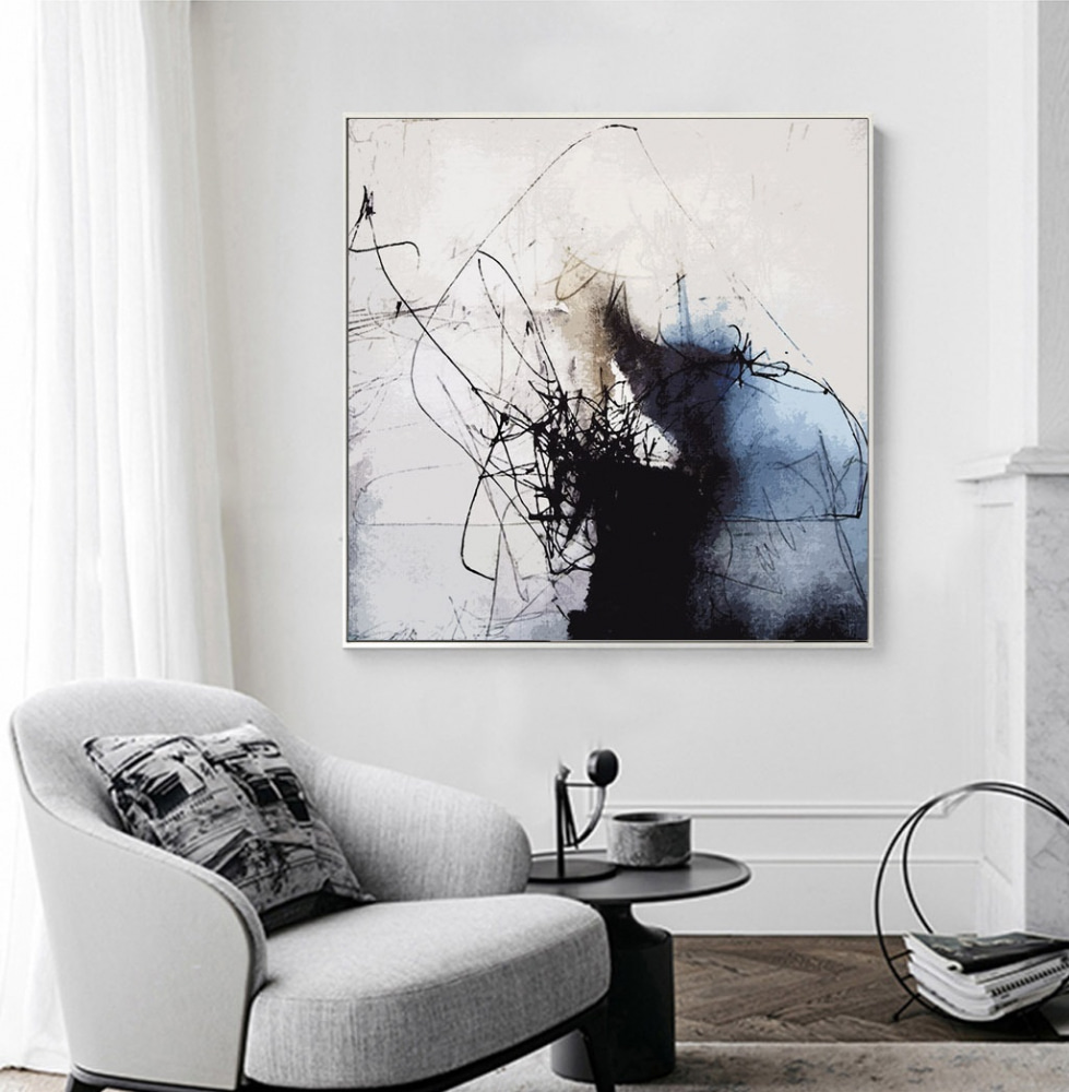Inktsporen op lichtgrijs — interieur 5