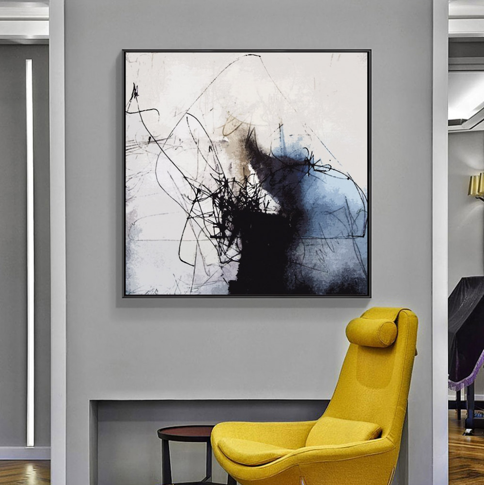 Inktsporen op lichtgrijs — interieur 6