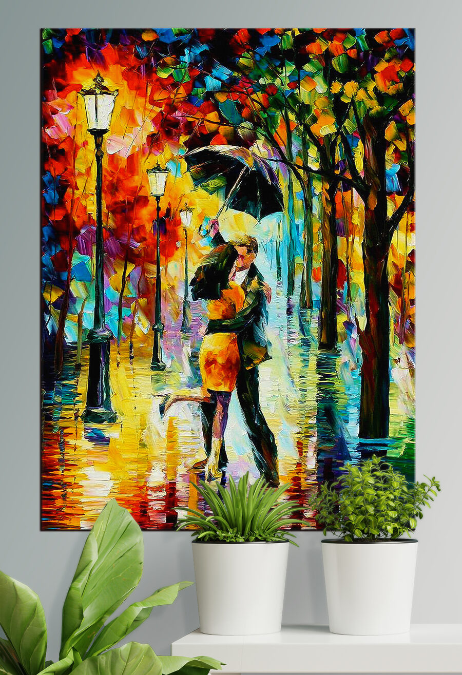 Een kus onder regen — interieur 1