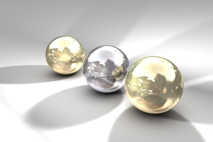 Drie bollen in daglicht — volledig ontwerp