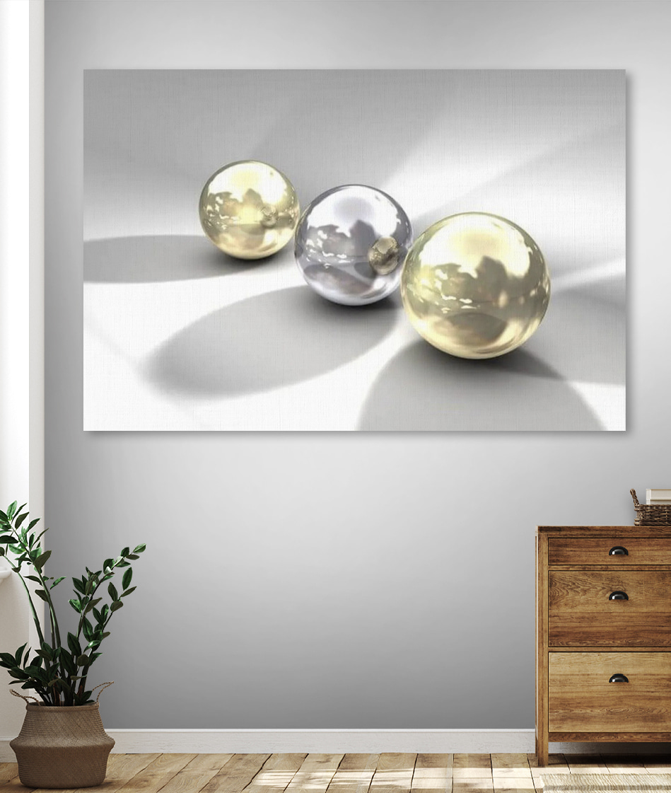 Drie bollen in daglicht — interieur 3