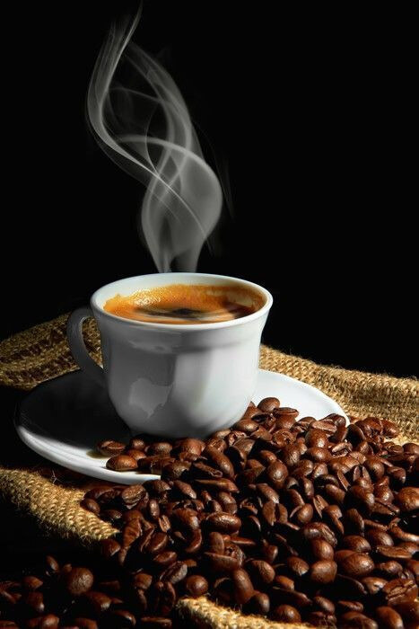 Vers gezette koffie — volledig ontwerp