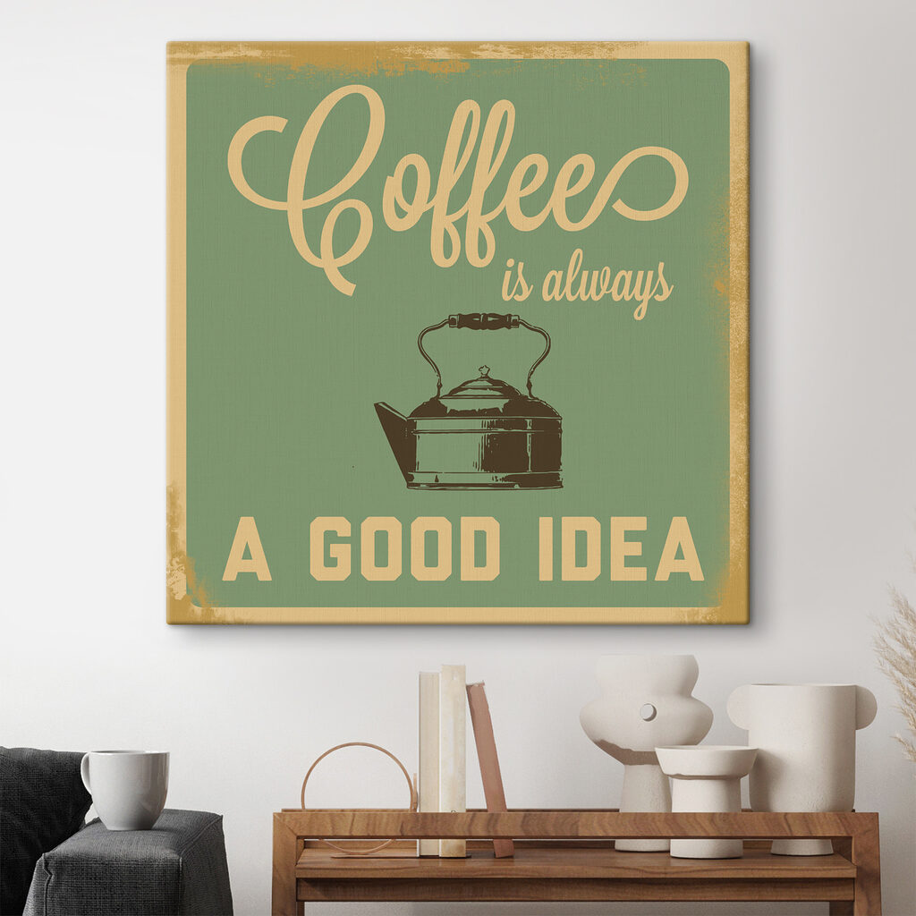 Altijd tijd voor koffie in een interieur