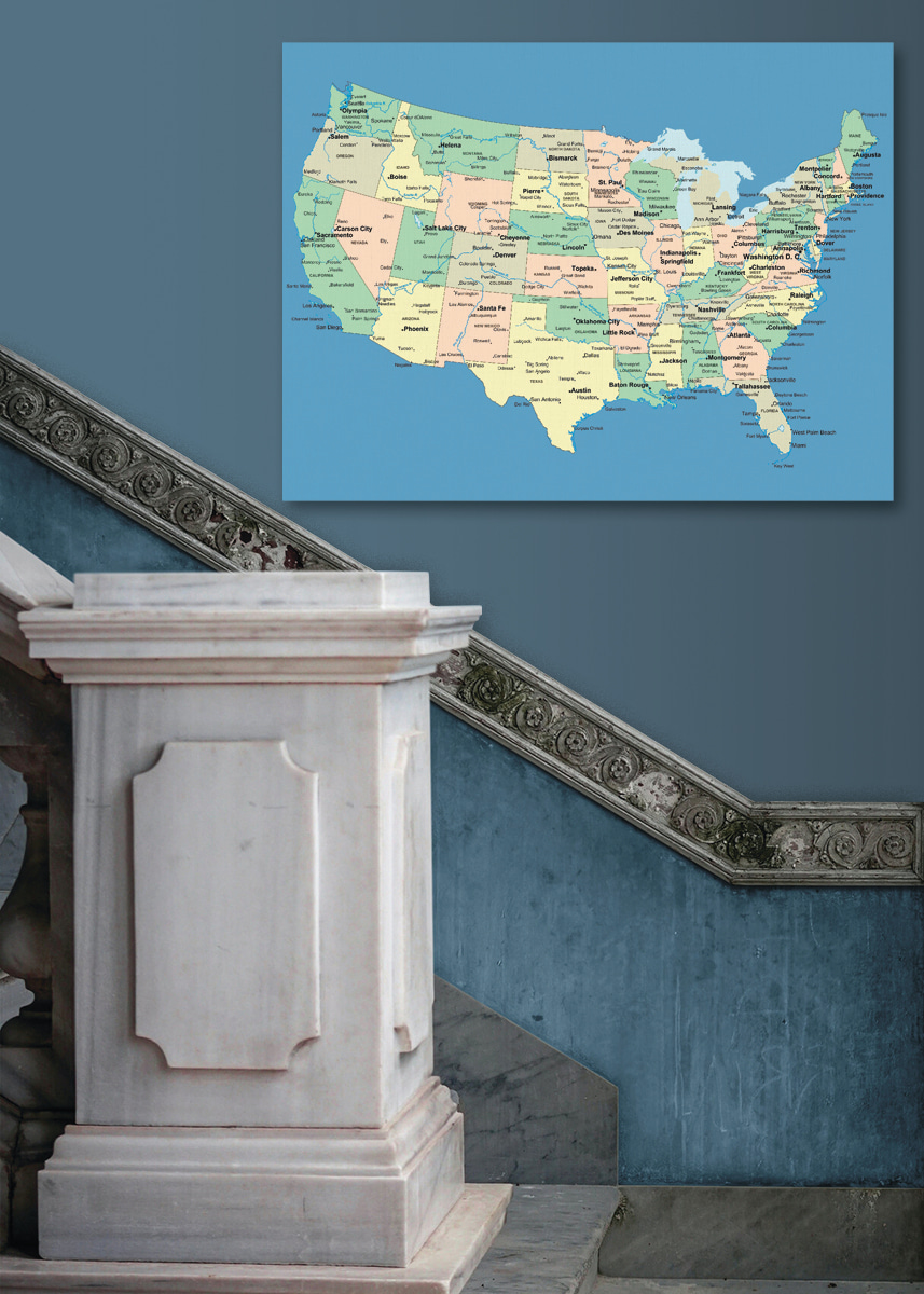 Verenigde Staten in kaart — interieur 5